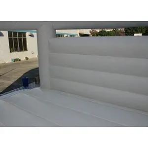 Commercial pure white jumping bouncer inflatable bouncer house for sale