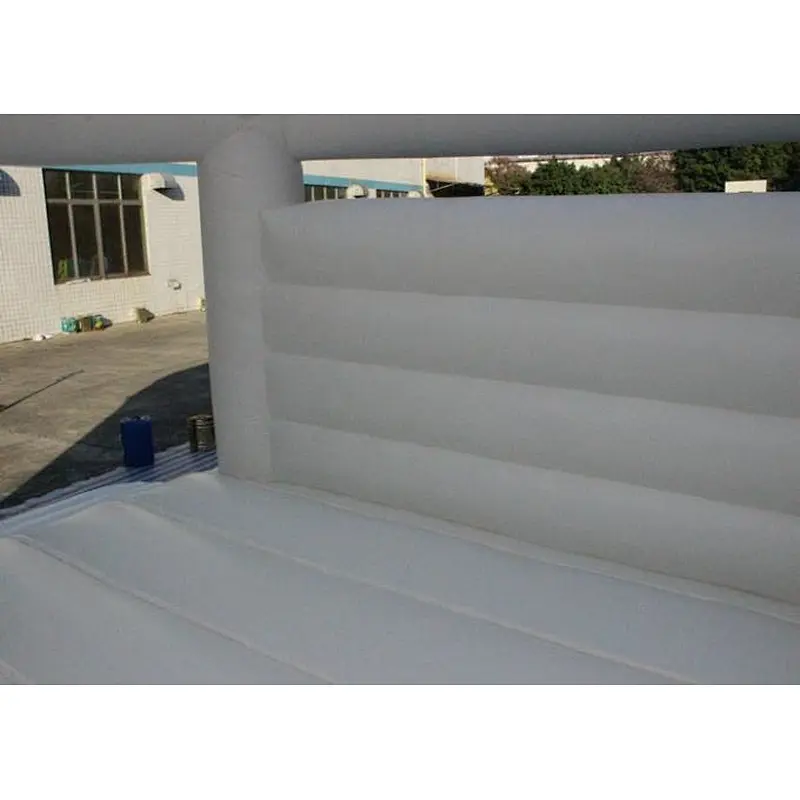 Commercial pure white jumping bouncer inflatable bouncer house for sale