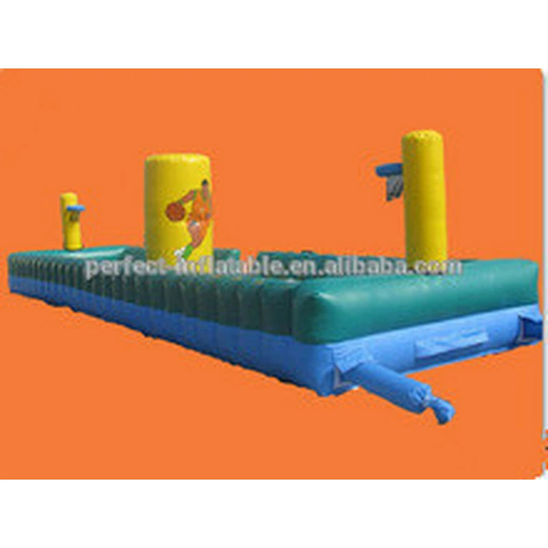 New arrival plastic basket hoop inflatable sports arena