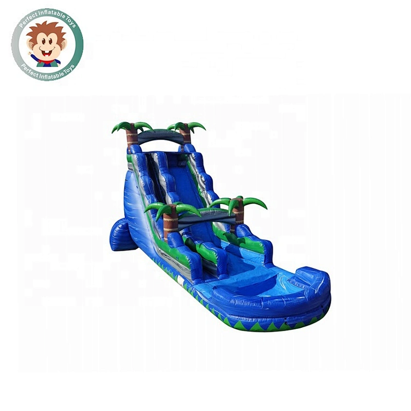 Perfect Inflatable Toys Customized 0.55mm PVC Outdoor Inflatable Water Slide For Pool