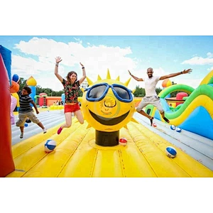 Large commercial inflatable jumping bouncy castle for kids event and team building
