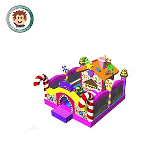 Perfect Inflatable Toys Christmas Customized Bouncy Castle Candy Inflatable Bounce House