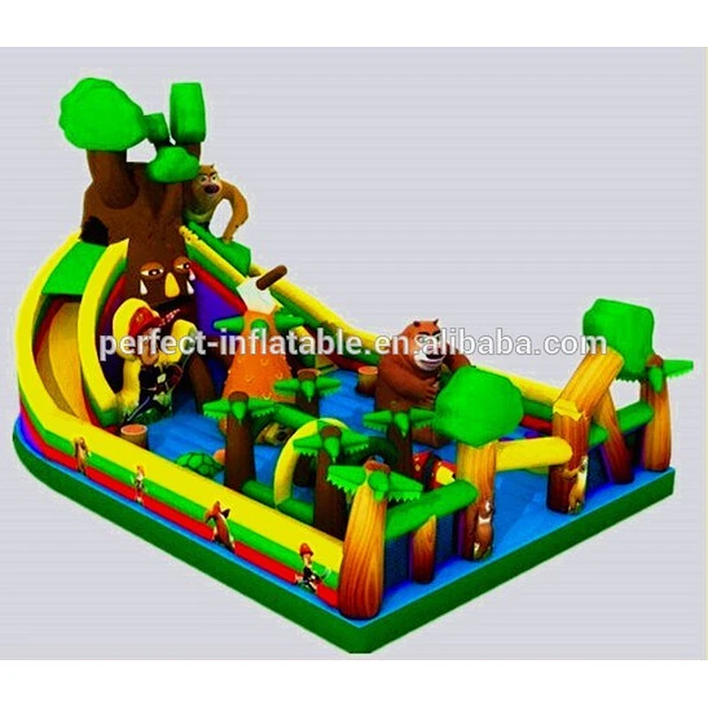 kids inflatable amusement park inflatable bouncer castle indoor playground equipment