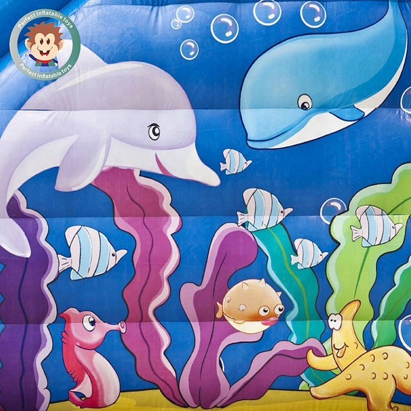 Factory Price 0.55mm PVC Inflatable Bounce Slide Inflatable Water Slide With Pool