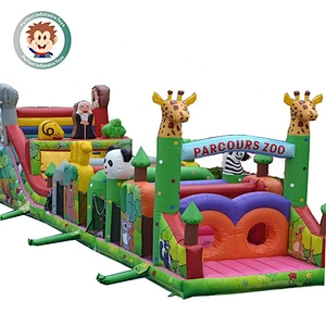 Perfect Inflatable Toys Outdoor Cartoon Boot Camp Wipeout Inflatable Obstacle Course