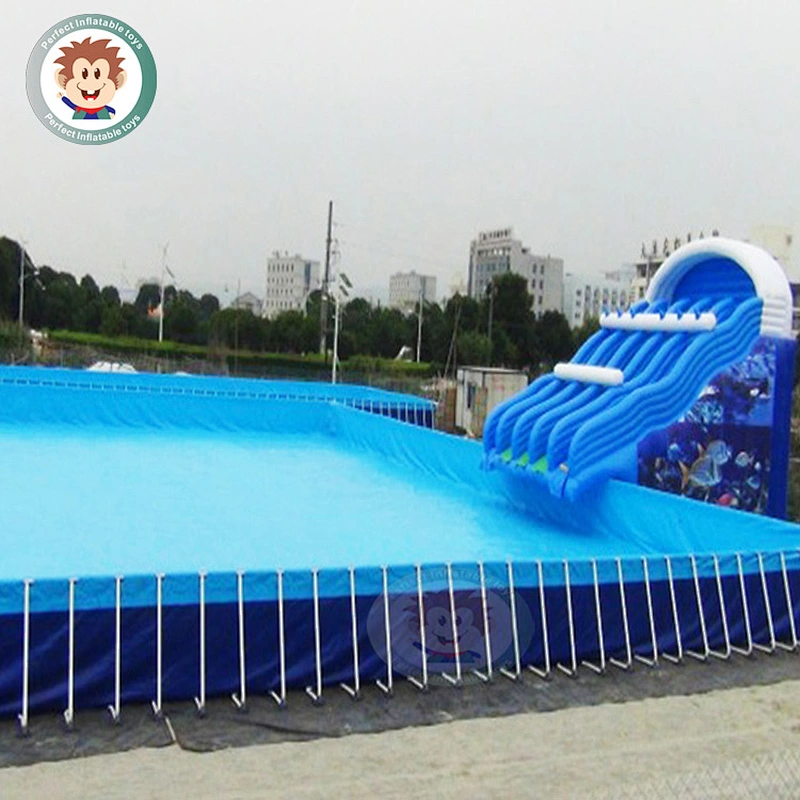 Best quality Metal Frame Blue Swimming Pool for children
