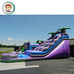 Perfect Inflatable Toys Hot Sale 0.55mm PVC Outdoor Inflatable Water Pool Slide For Adults