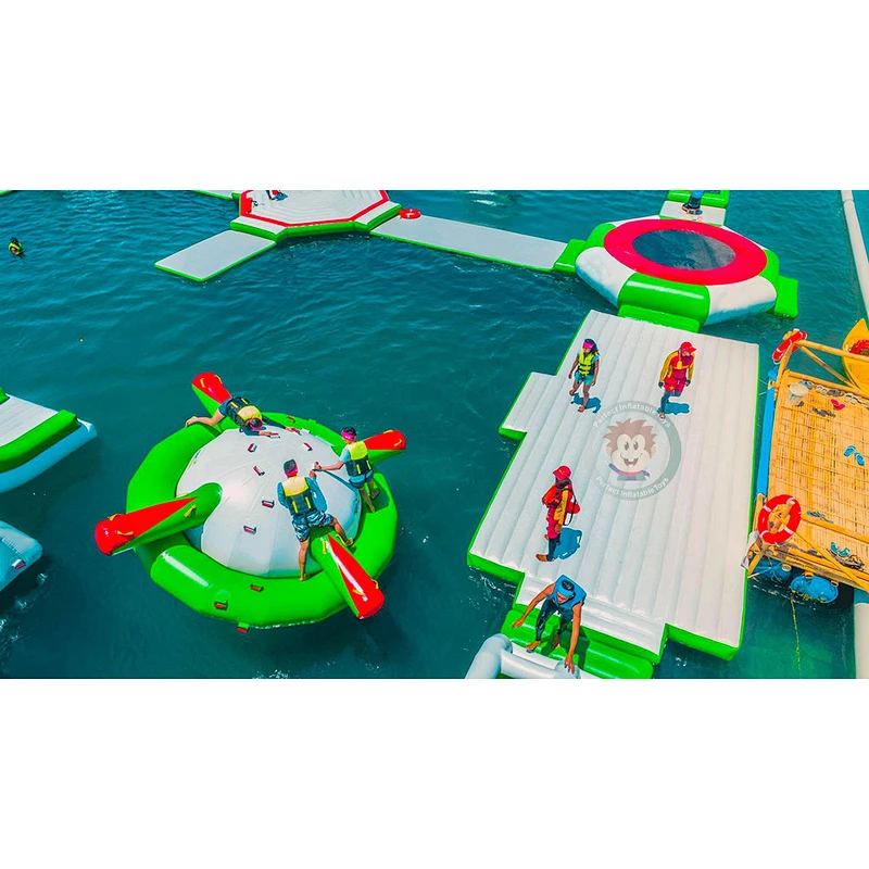 Commercial giant sea inflatable floating game price water park equipment for kids and adults