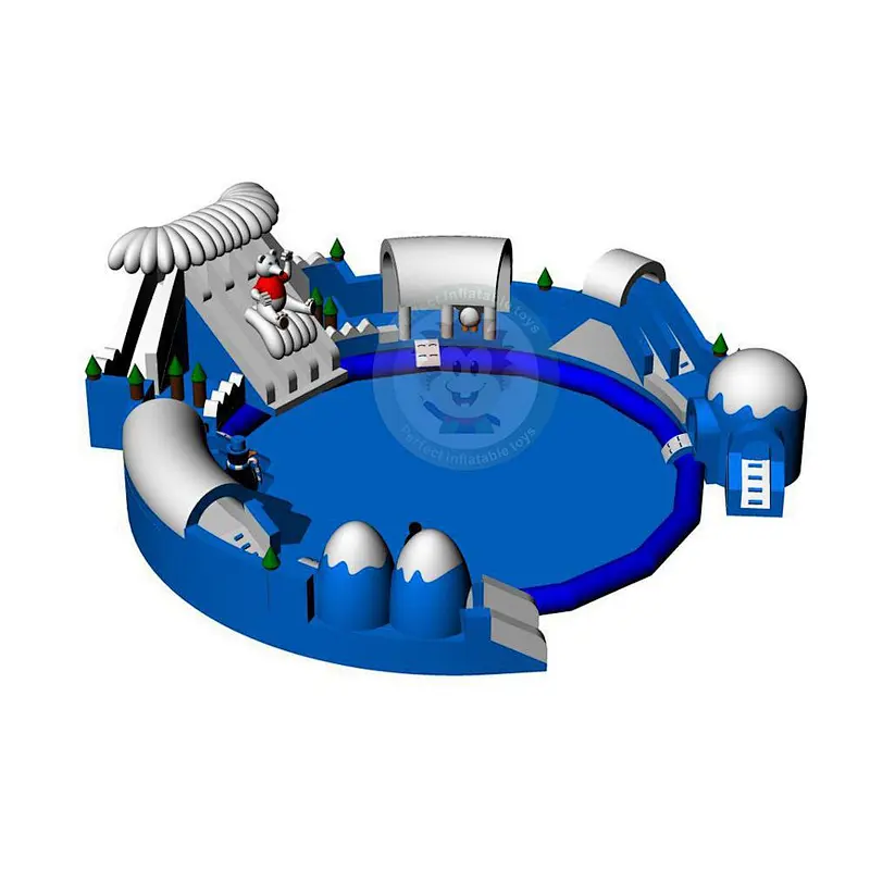 Summer Passion Water Park Inflatable Slide Swimming Pool With Fair Price