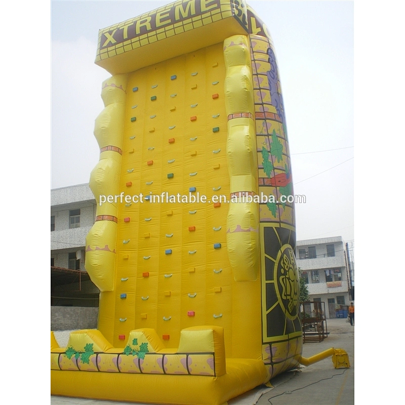 Huge and fun play mobile climbing wall on sale inflatable sports games equipment adult climbing wall