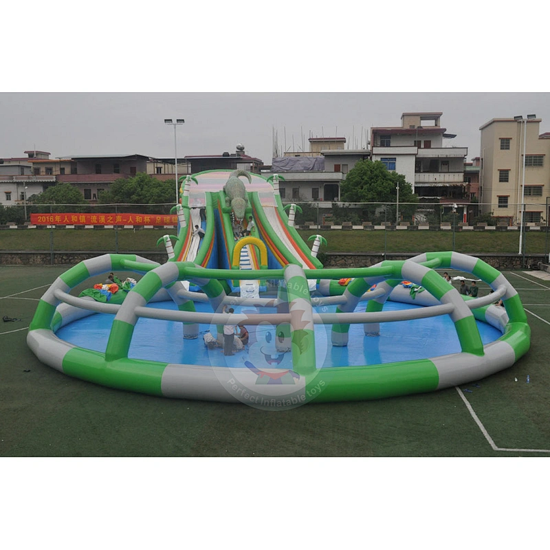 Factory Direct Outdoor Large Inflatable Slide Swimming Pool For Kids