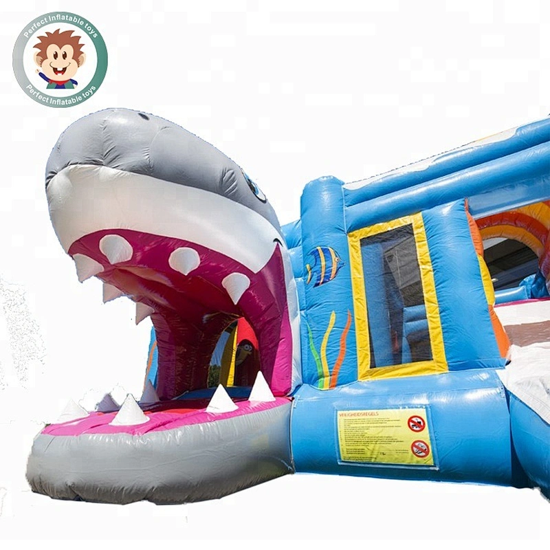 High quality perfect inflatable products inflatable shark bounce shark bounce house inflatable for rental
