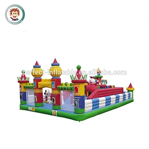 Outdoor inflatable jumping slides bouncy castle price for sale