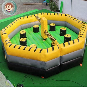 Interactive Inflatable Weeper Inflatable Sport Wipe Out Game For Fun