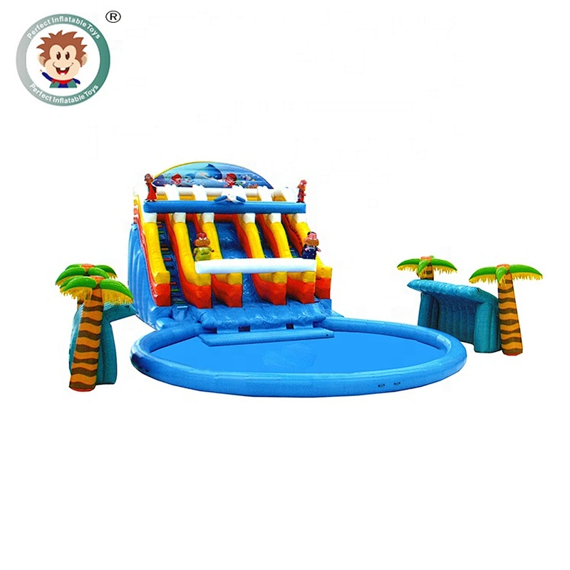 Perfect Inflatable Toys Commercial Kids And Adults Amusement Park Inflatable Water Slide Pool