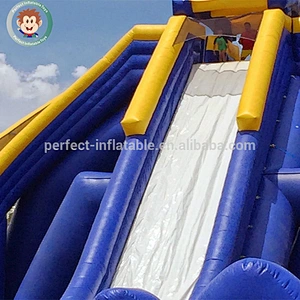 Giant 0.55mm PVC Outdoor Adult Size Park Equipment Commercial Grade Slip n Slides Inflatable Water Slide
