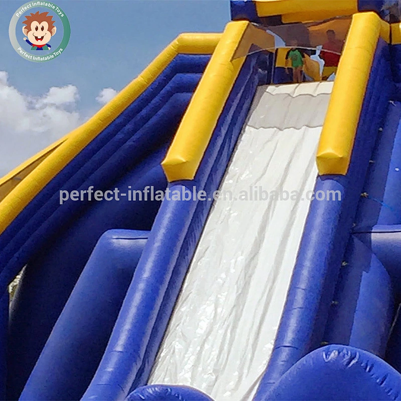 Giant 0.55mm PVC Outdoor Adult Size Park Equipment Commercial Grade Slip n Slides Inflatable Water Slide