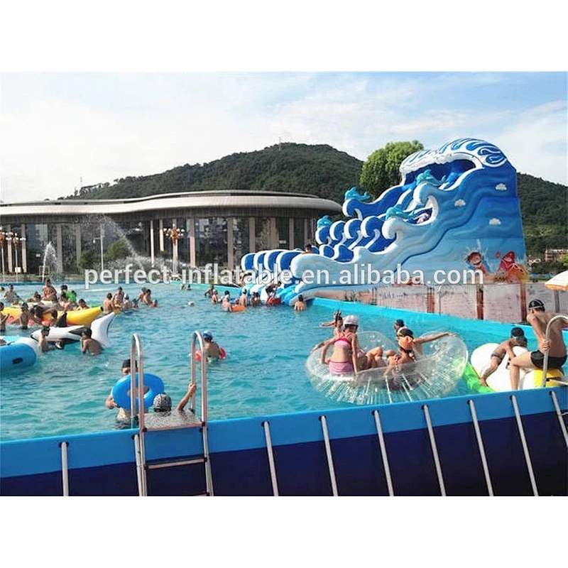 outdoor swimming pool plastic pool for water park commercial steel frame pool for sale