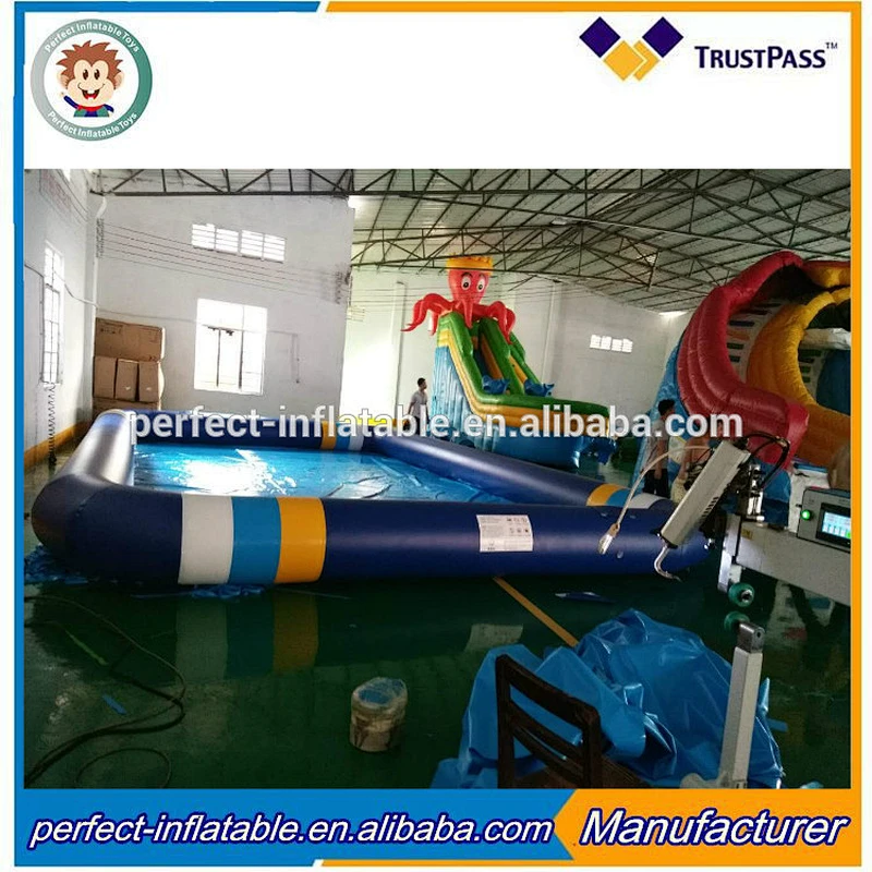 2017 outdoor water floating inflatable swimming pool for water park event garden