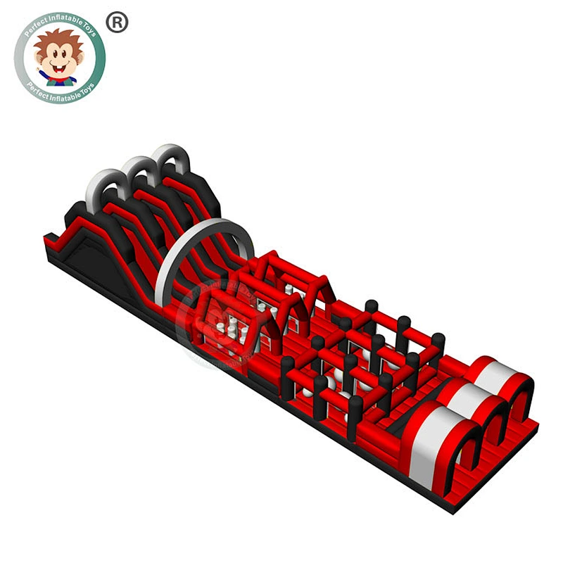 Outdoor The Beast Custom Adult Commercial Insane Inflatable 5K Obstacle Course Challenge For Sale