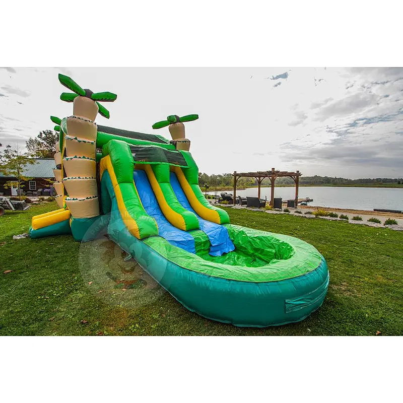 Summer Outdoor  Large Water Park Used Fiberglass Water Slide For Sale