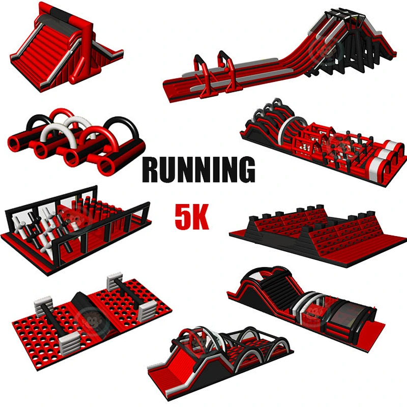 China Supplier Insane 5K The Beast Giant Inflatable Obstacle Course Equipment For Adults