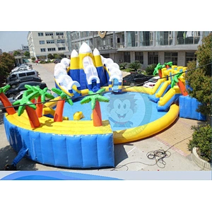 Chinese Factory Custom Swimming Pool Inflatable Water Slide With Pool