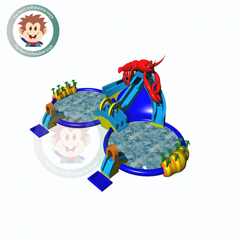 Water Game Equipment Perfect Inflatable  Water Pool Slide For Sale