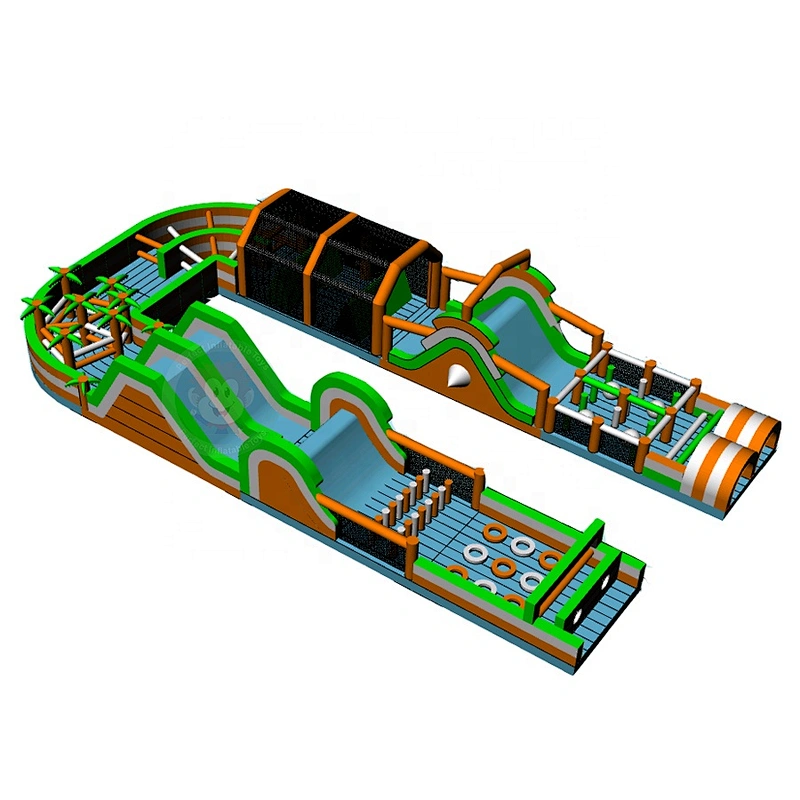 commercial 5k inflatable amusement park obstacle course for kids adults inflatable sport game obstacle tunnel bouncy obstacle