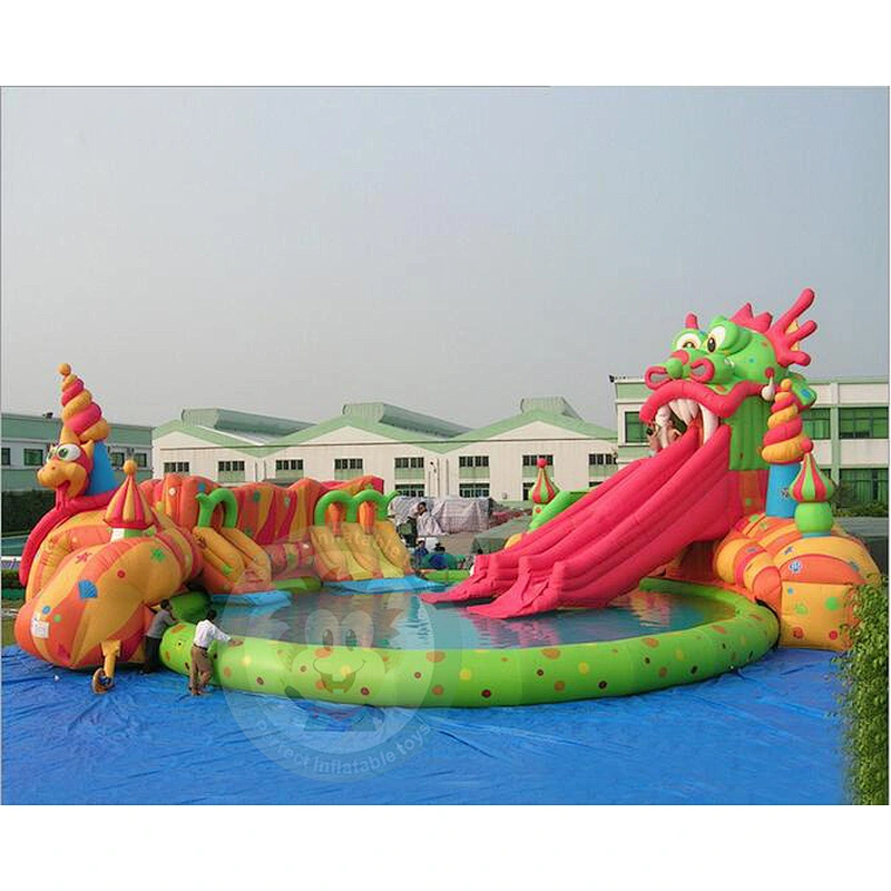 Manufacturer Perfect PVC Tarpaulin Water Slide Inflatable Swimming Pool