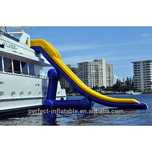 Super fun Attachable inflatable jumping slide for a huge cruise for party Yacht inflatable water slide