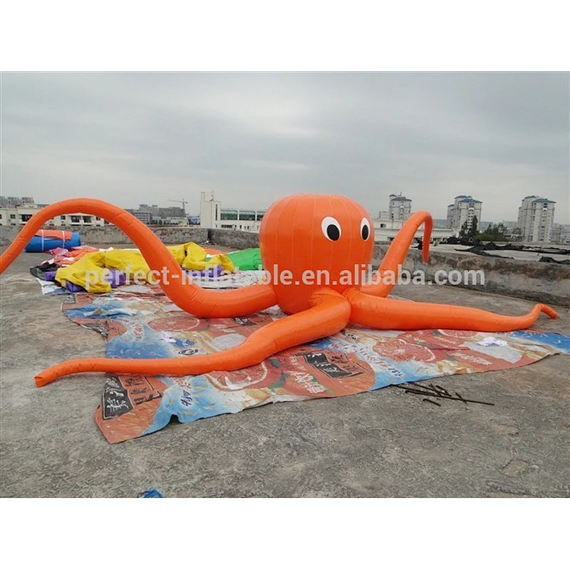 Mega outdoor inflatable orange Octopus giant inflatable model