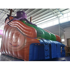 Outdoor New Design Inflatable Playground Slide With Pool For Summer Sale