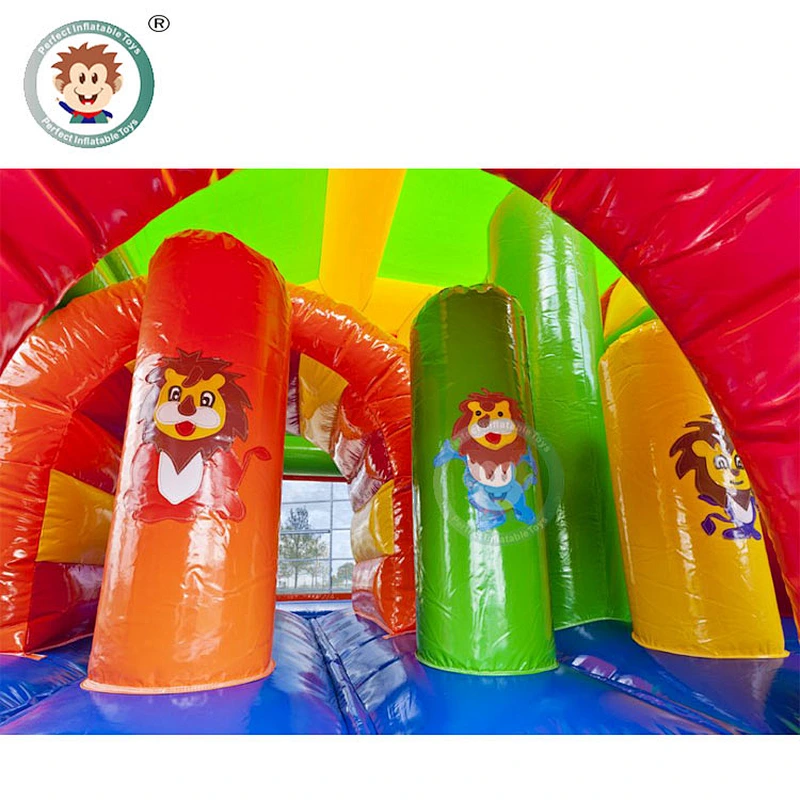 Perfect Inflatable Toys 6*5*3.5M Commercial Inflatable Bounce House With Roof