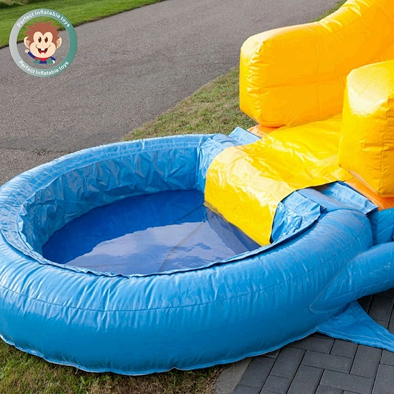 Factory Price Kids Size 0.55mm PVC Inflatable Bounce Water Slide Inflatable Pool Slide