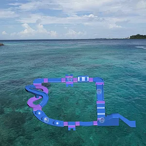 2018 Perfect Wholesale 0.9mm PVC Tarpaulin Outdoor Excited Floating Aqua Park Giant Inflatable Water Park