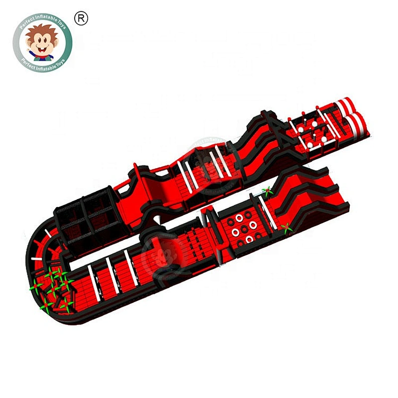 2018 giant inflatable 5k game adult inflatable obstacle course for sale