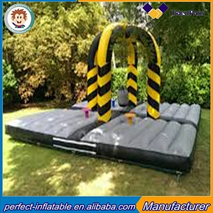 Exciting inflatable wipe out inflatable wrecking ball sport game for cheap sales