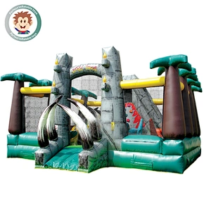 Hot Sale 0.55mm PVC Inflatable Jumping Bounce House Inflatable Castle Fun City For Kids