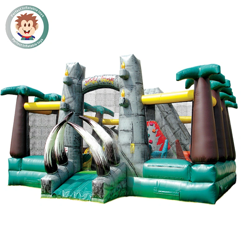 Hot Sale 0.55mm PVC Inflatable Jumping Bounce House Inflatable Castle Fun City For Kids