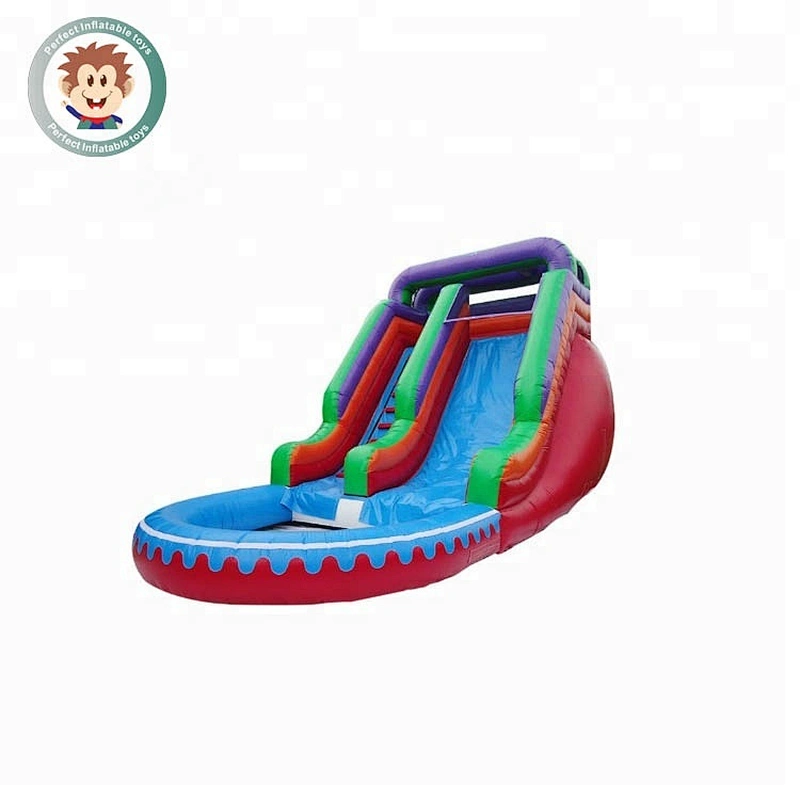 Children commercial grade inflatable water slide inflatable pool slide
