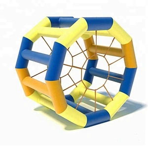 Perfect 0.9mm pvc colorful adult pool inflatable toys,inflatable floating wheel for sale