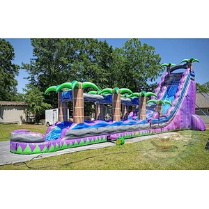 Water Playground Toys Equipment Inflatable Pool Water Fiberglass Slide For Kids Use