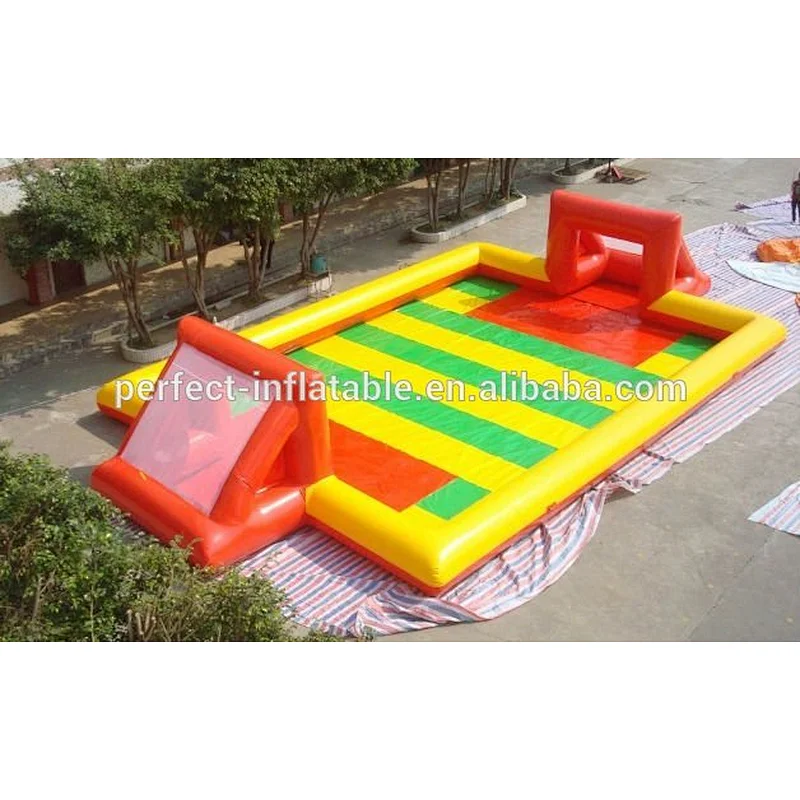 outdoor inflatable soapy football stadium, inflatable sport game, inflatable soccer filed