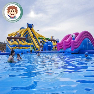 Factory Direct Sale  PVC Tarpaulin Inflatable Water Slide for Pool