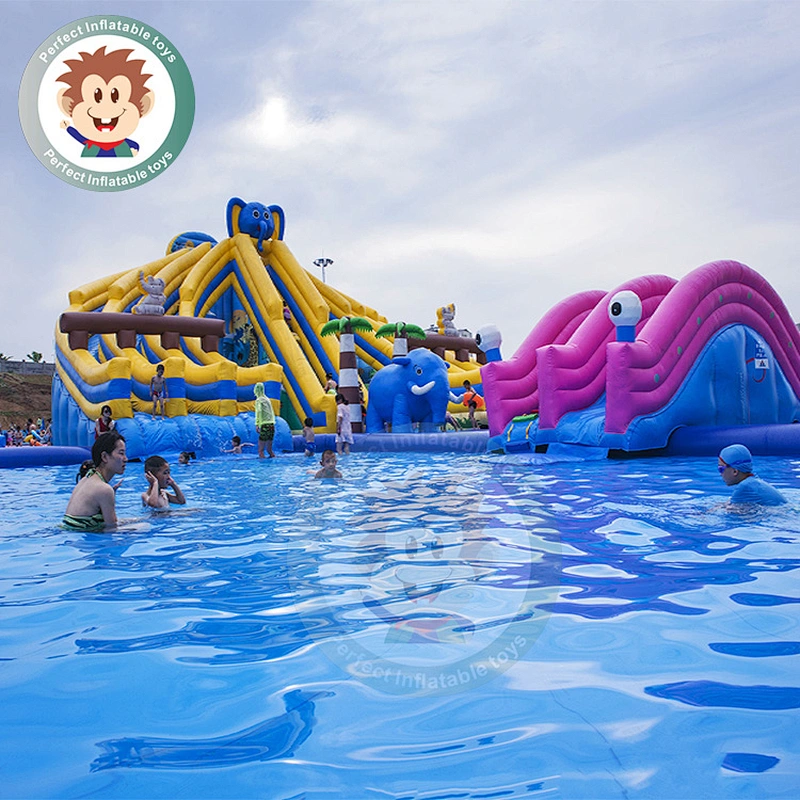 Factory Direct Sale  PVC Tarpaulin Inflatable Water Slide for Pool