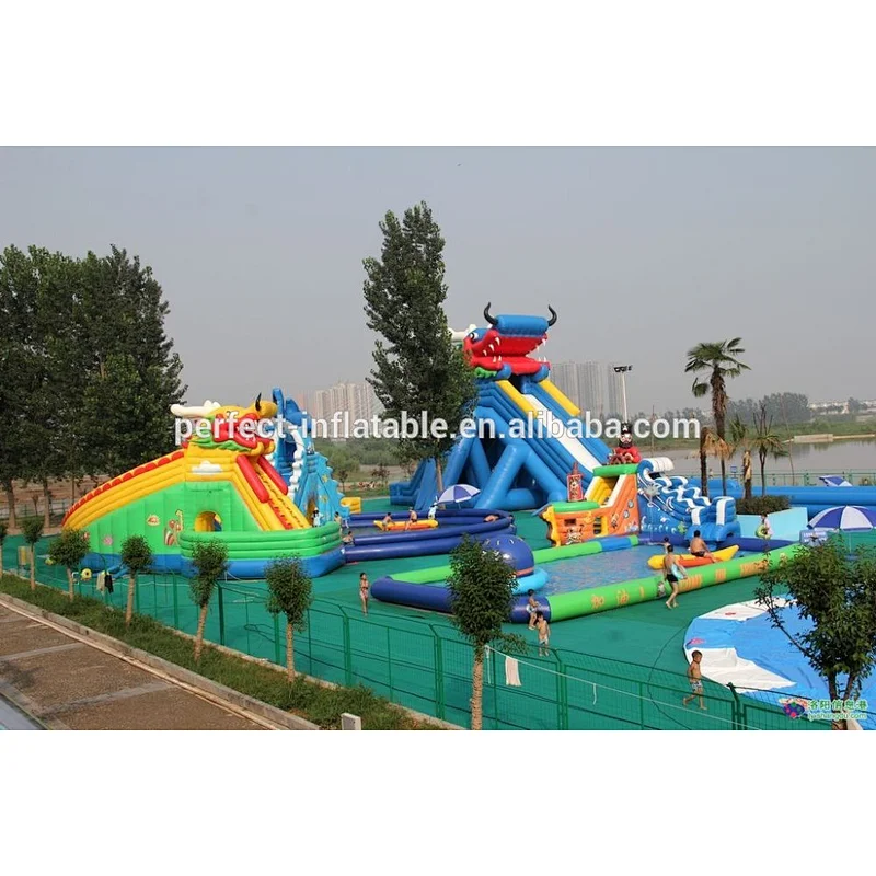 Delightful inflatable sports games adult outdoor water toys on sale inflatable water park