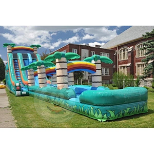 Factory Direct Summer Water Games Elasticity Plastic Water Slide For Kids Use
