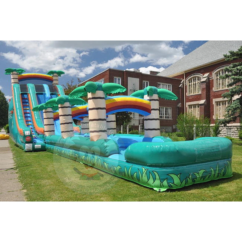Factory Direct Summer Water Games Elasticity Plastic Water Slide For Kids Use