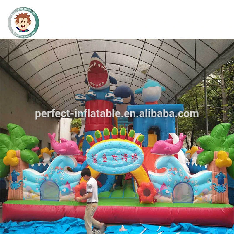High quality PVC tarpaulin inflatable outdoor playground inflatable bouncer castle inflatable bouncy jumping kids
